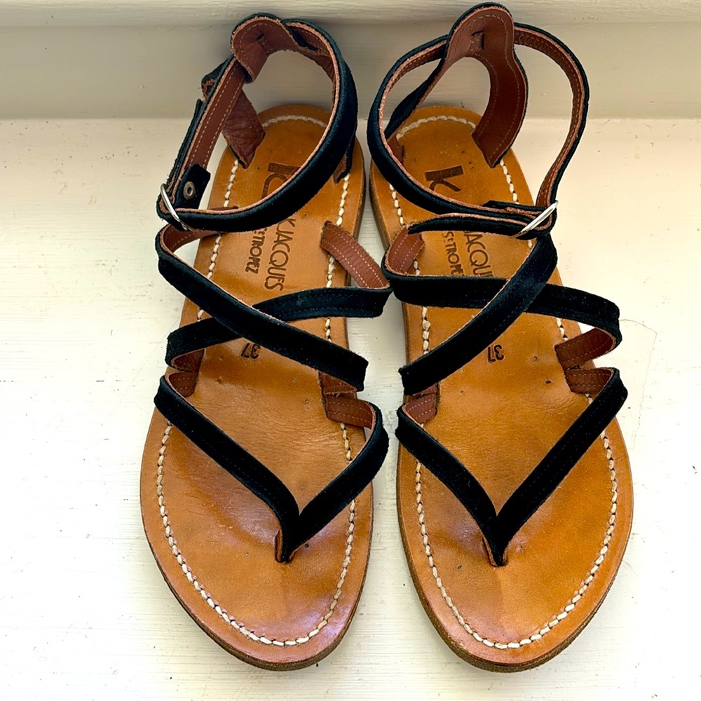 K.Jaques strappy flat leather sandals